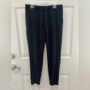Lou & Grey Women’s Black Drawstring Sweatpants w/ Front & Back Pockets sz Small